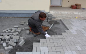 oprava nového stanoviště Dozorčího parku vojenského techniky 151. ženijního praporu